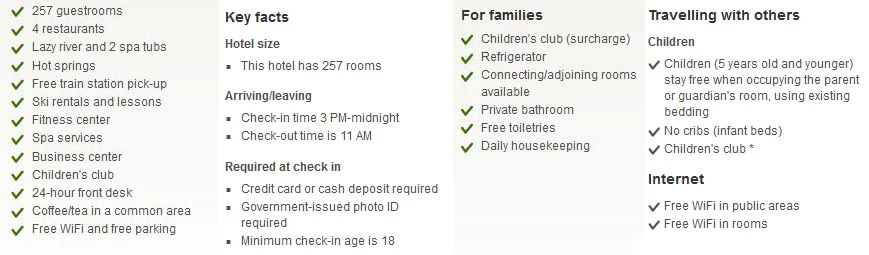 arai hotel resort features